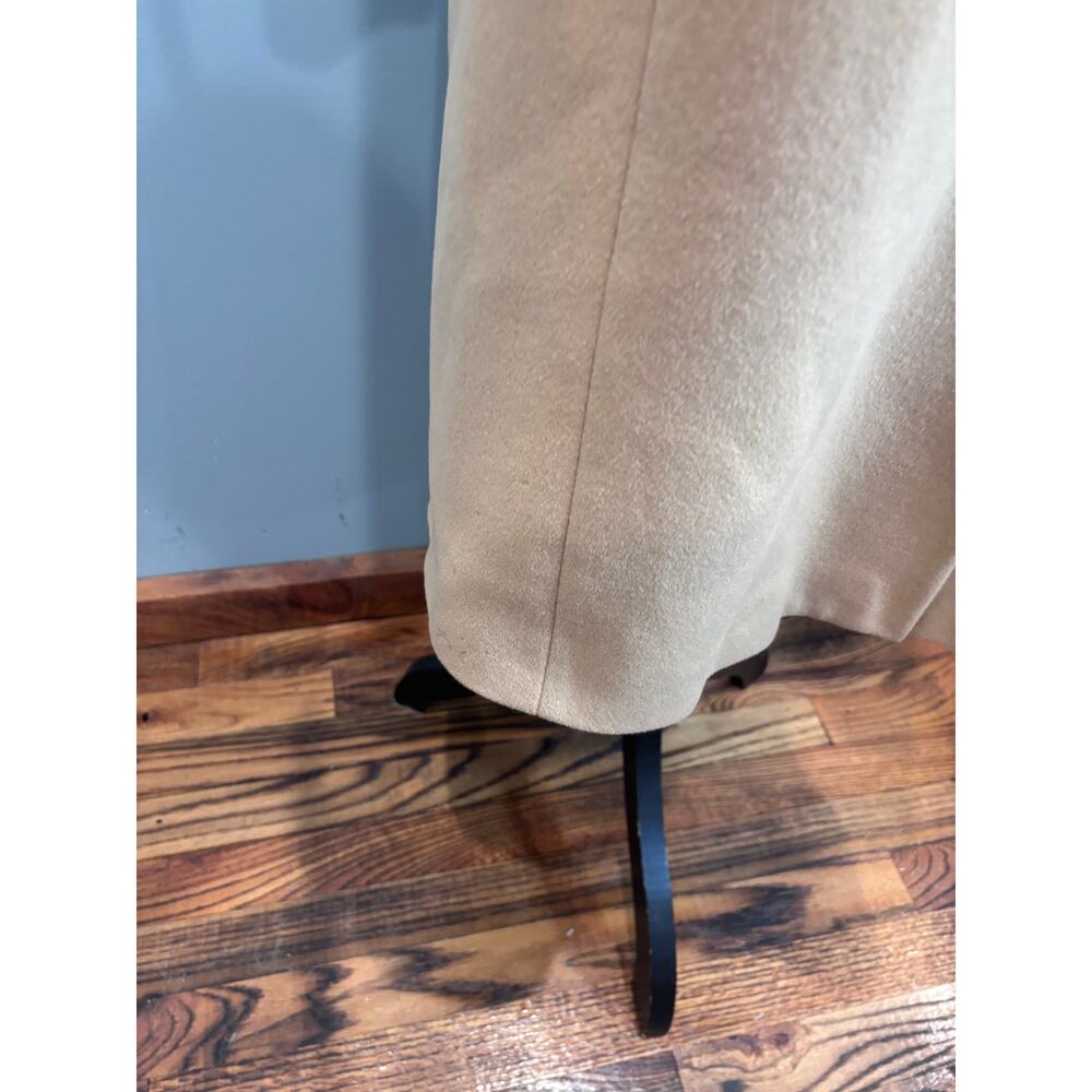 L.L. Bean Women’s Petite Wool Coat Size 6 Camel Tan Long Overcoat - Picture 7 of 10